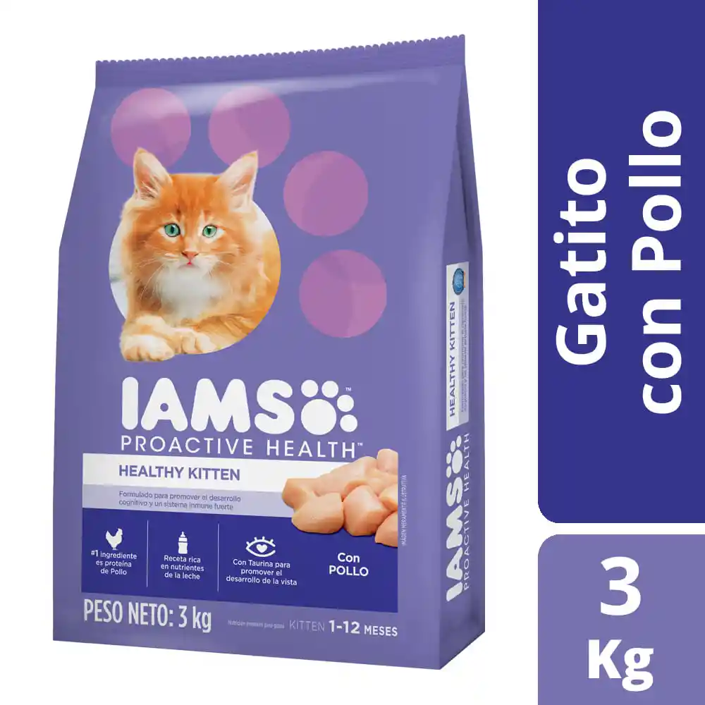 Iams Alimento para Gatito Sabor a Pollo