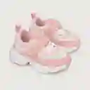 Zapatillas Chunky Velcro Elástico Niña Rosado Talla 26 Opaline