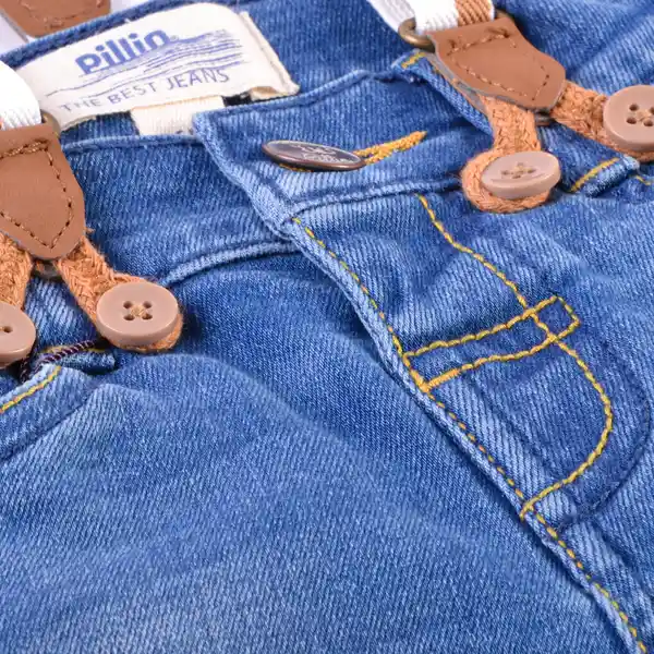 Jean Mezclilla Bebé Niño Denim Talla 12 M Pillin