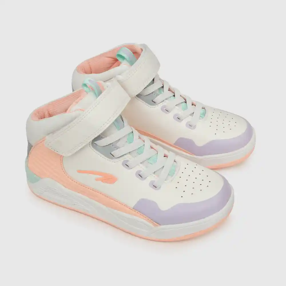 Zapatillas Deportiva Caña Media Niña Rosado Talla 35