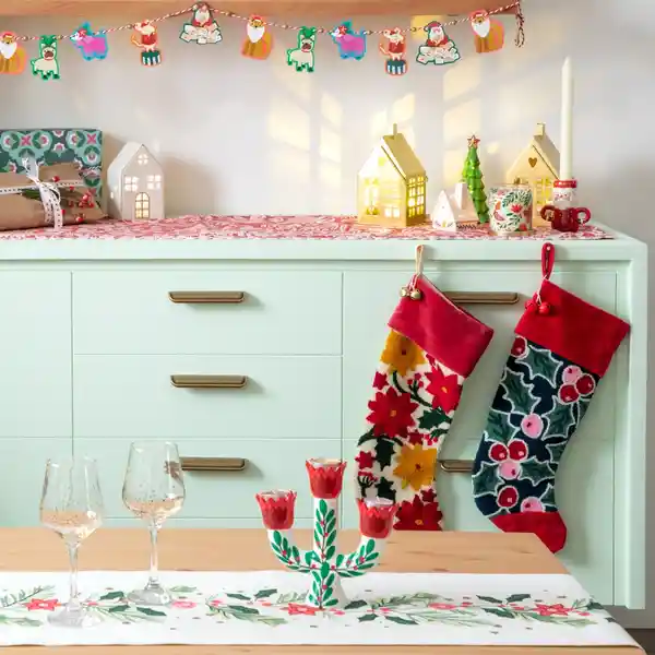 Bota Navideña 9 x 46 cm Casaideas