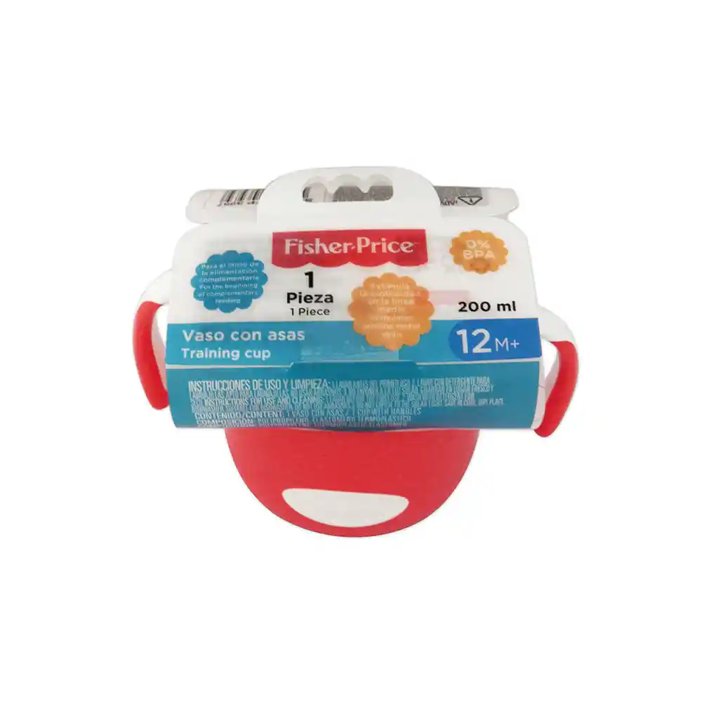 Fisher Price Vaso Con Asas Training Rojo 200 mL