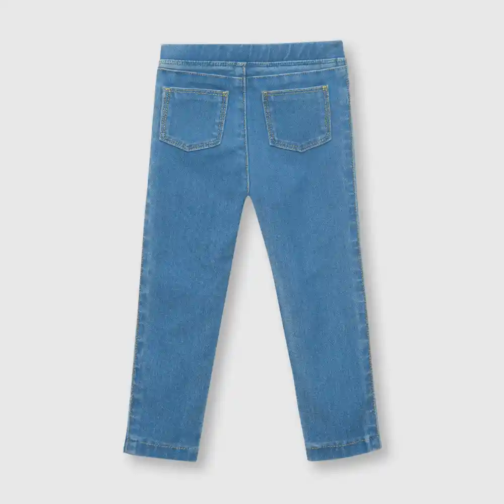Jegging De Bebé Clásica Niña Azul Talla 6/9m