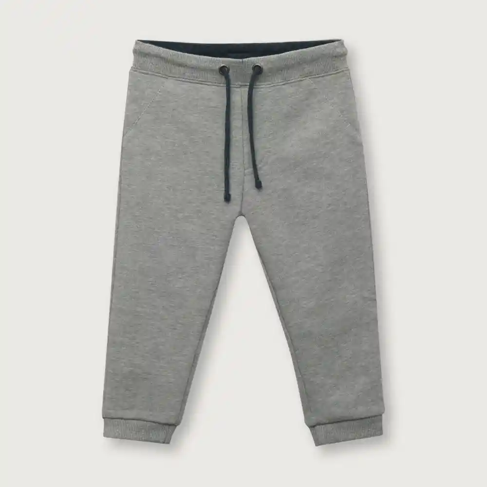 Pantalón Buzo de Niño Esencial Gris Talla 6M Opaline