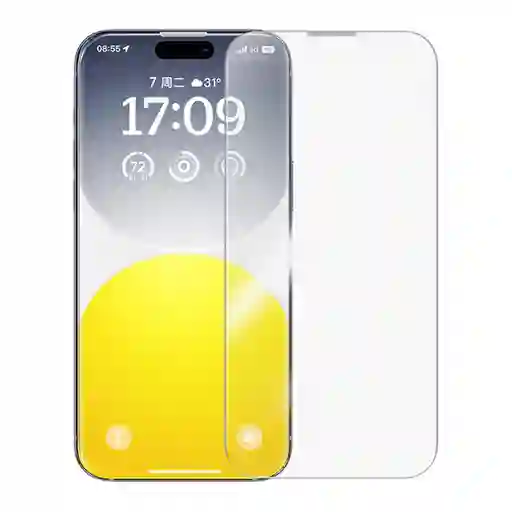 Baseus Lámina Protectora Vidrio iPhone 15 Pro - Diamond Serie