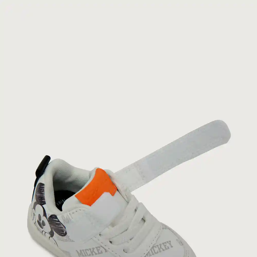 Zapatillas Urbana Mickey Mouse De Niño Blanca Talla 22