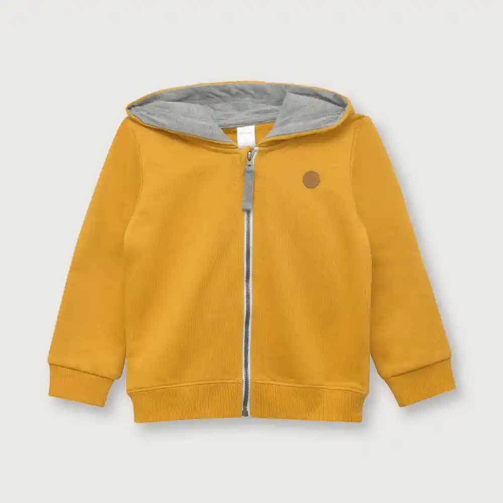 Polerón De Niño Esencial Mostaza Talla 18m