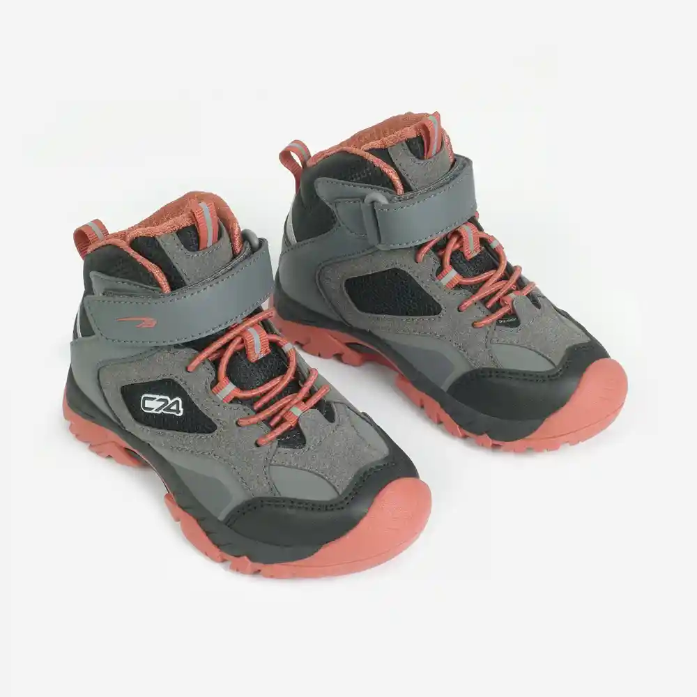 Botín Para Niño Gris Talla 21