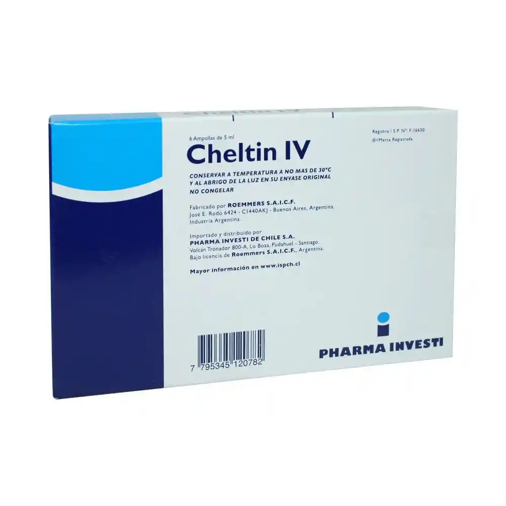 Cheltin IV Solucion Inyectable