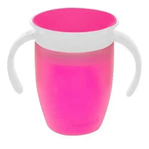 Vaso Antiderrame 360 Con Asas Munchkin - Rosa 207 mL