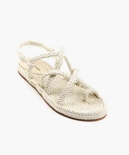 Lounge Sandalias Paradiso Cuerdas Crema 37