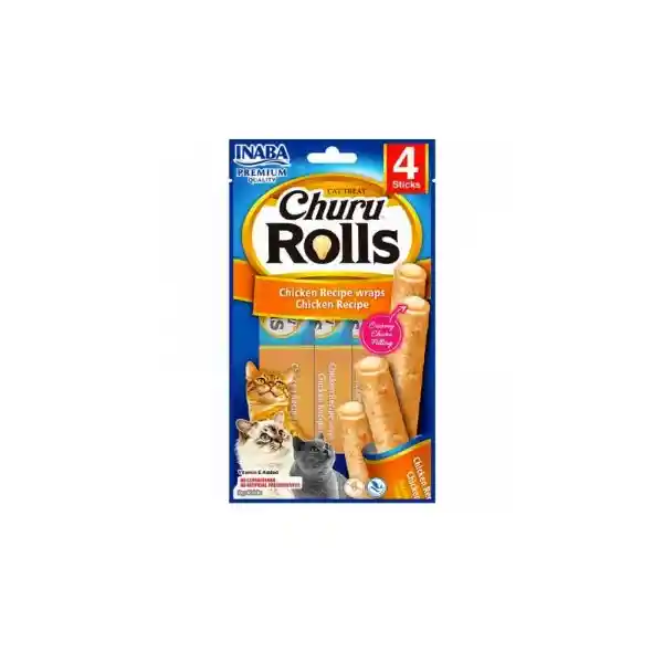 Churu Snack Pollo Rolls Para Gatos Palitos