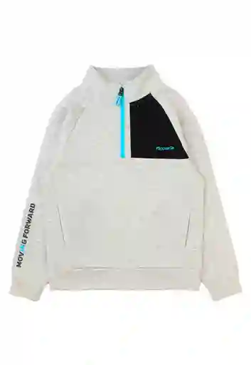 Polerón go Niño Gris Melange Talla 16 - 565