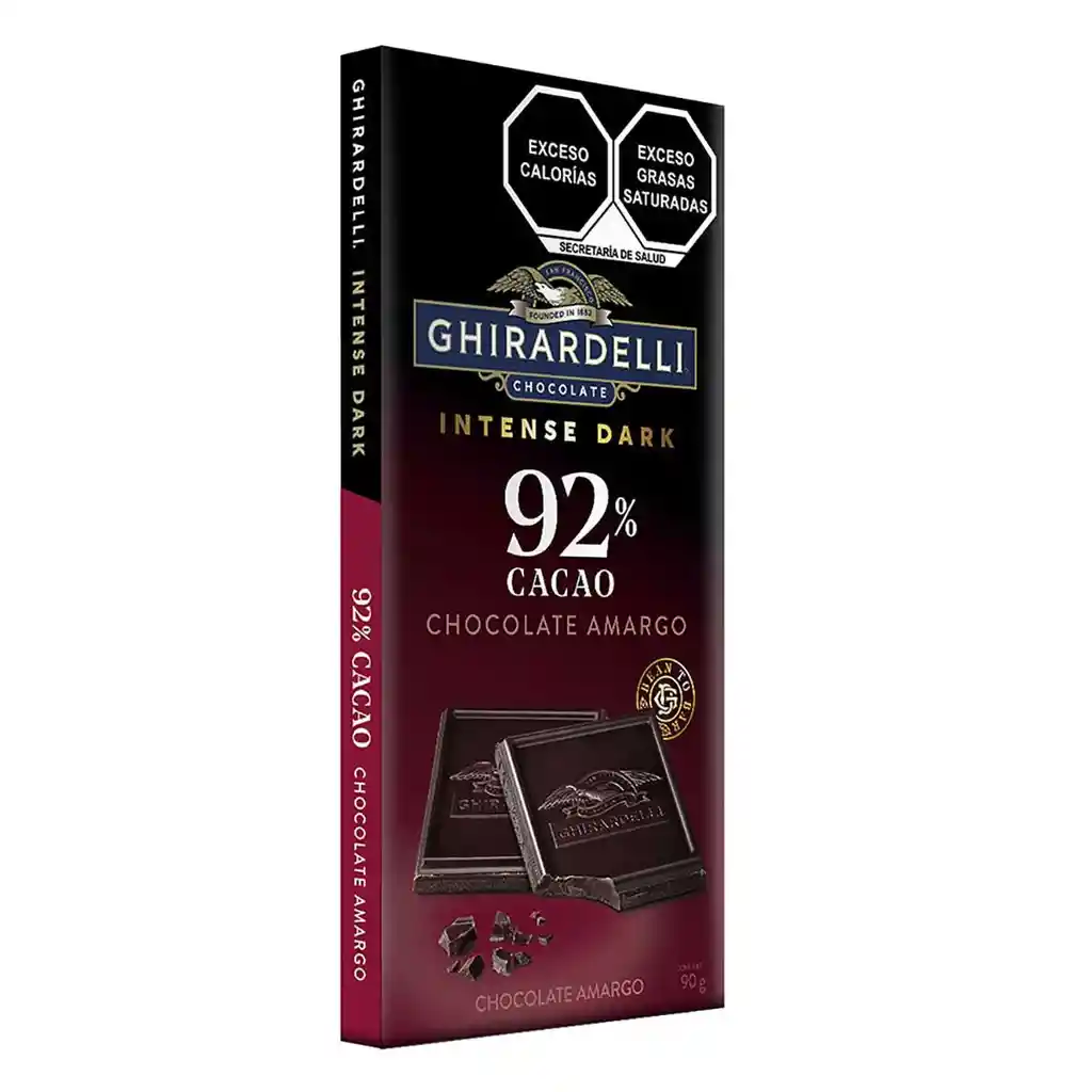 Ghirardelli Intense Dark 92% Cacao Barra 90G