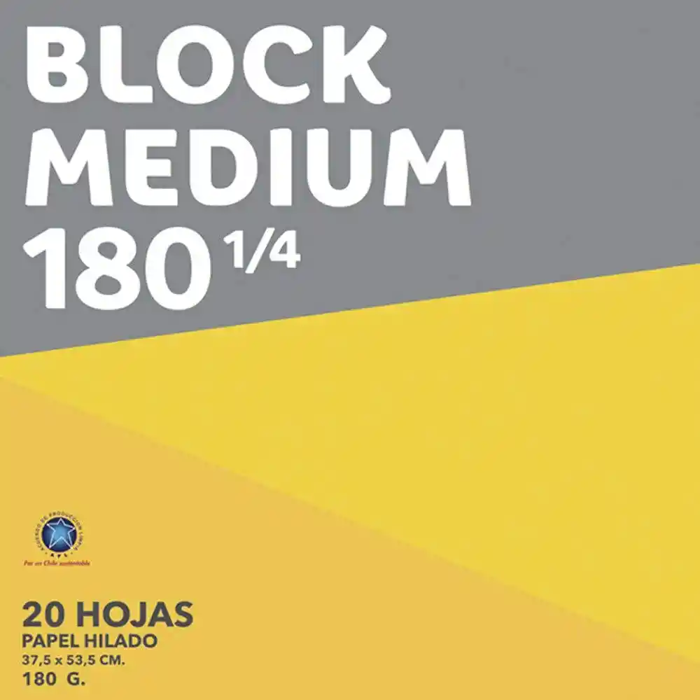 Block Medium 180 1/4 20 Hojas Artel
