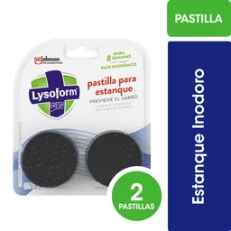 Pastilla para Estanque Inodoro Lysoform x2 80gr