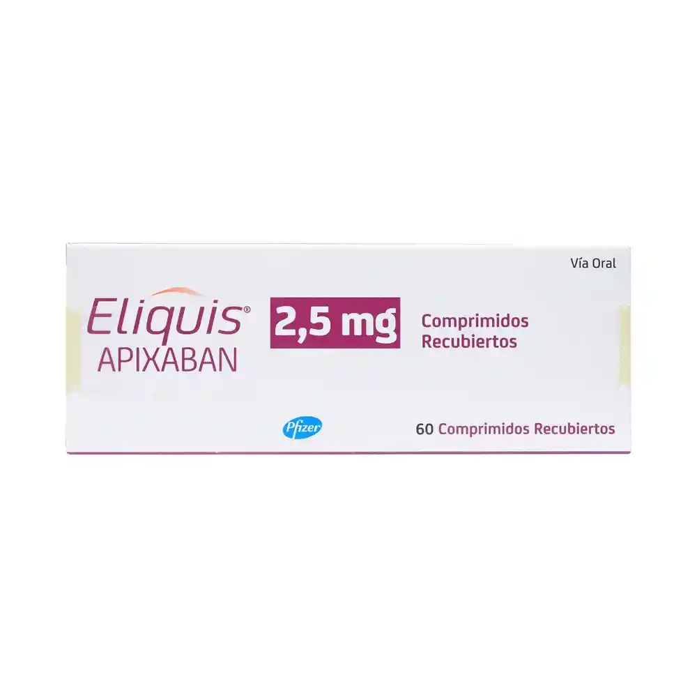 Eliquis 2,5 mg x 60 Comprimidos Recubiertos