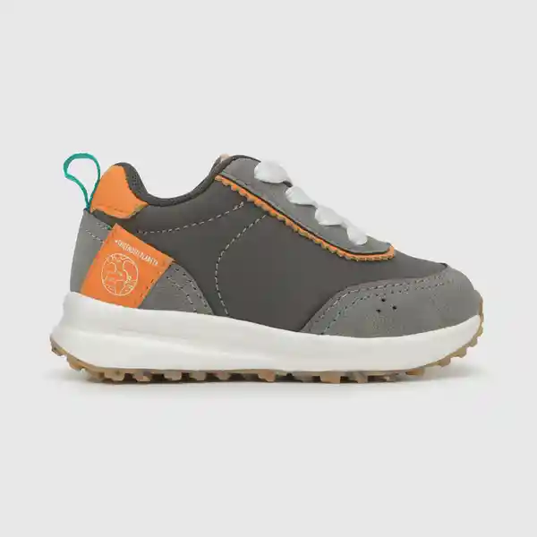 Zapatillas Urbana Reciclada Niño Gris Multicolor T. 25 Colloky