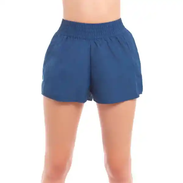 Short Deportivo Mujer Azul Marino Talla M Samia