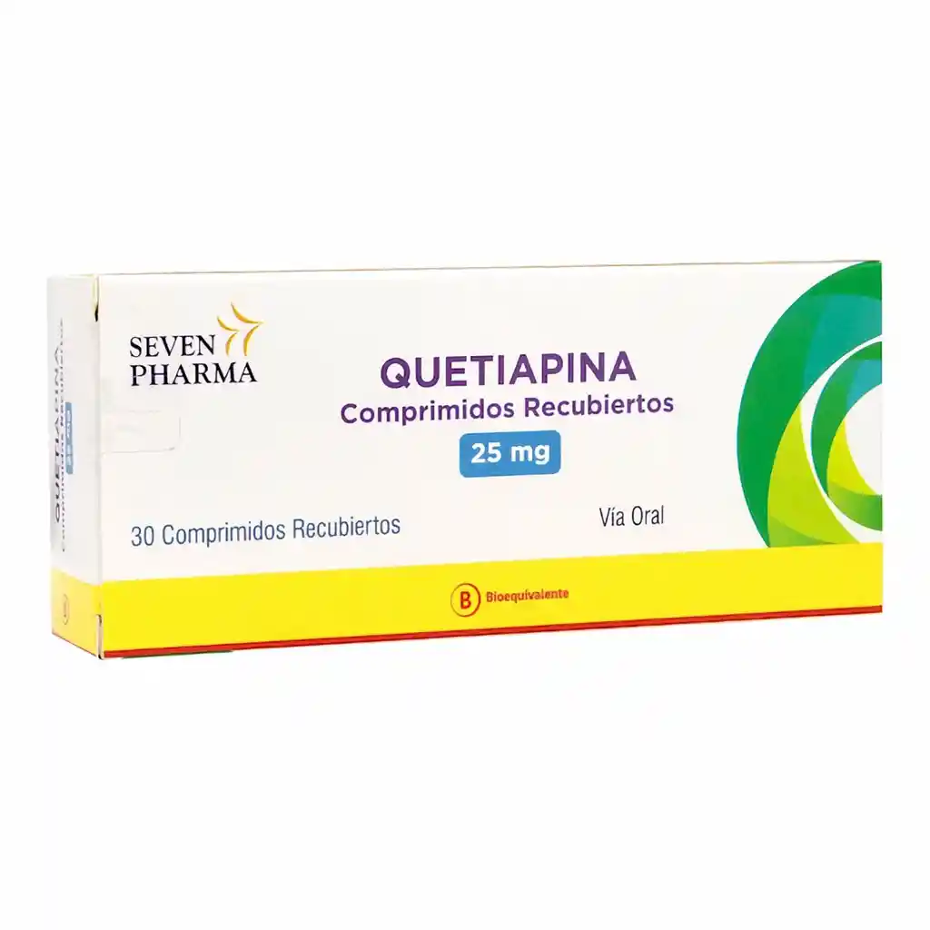 Seven Pharma Quetiapina Comprimidos Recubiertos (25 mg)