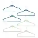 Set 6 Colgadores Básicos 44.5 x 3 x 24 cm Casaideas