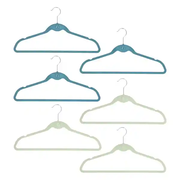 Set 6 Colgadores Básicos 44.5 x 3 x 24 cm Casaideas