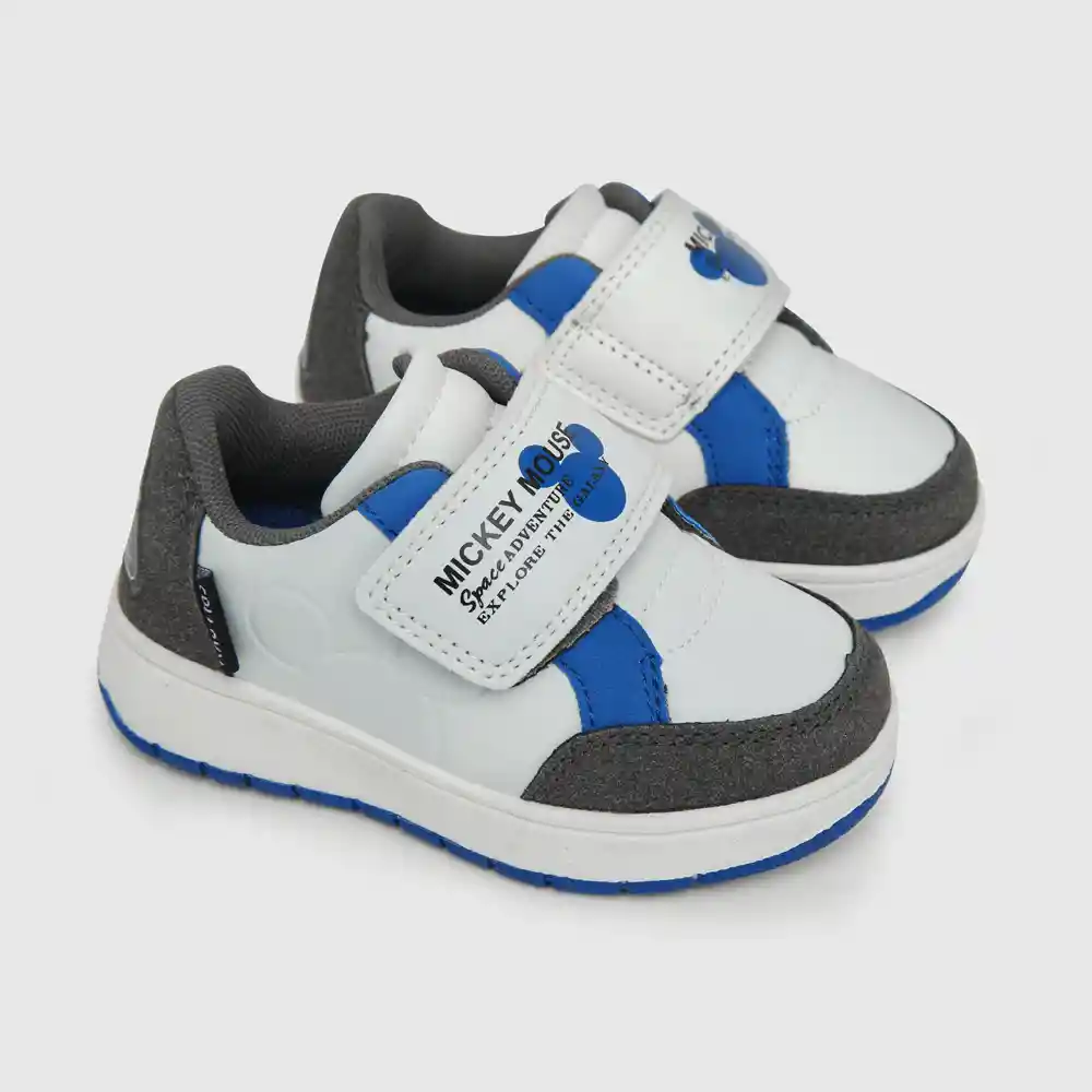 Zapatillas Mickey Astronauta Para Niño Blanco Talla 27