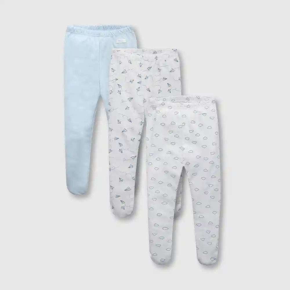 Panty Ballerina De Bebé Niño Celeste Talla 18/24 Meses