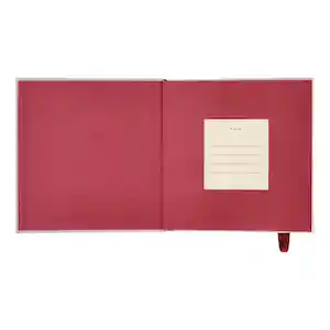 Libreta Cuadrada de Tela Con Hojas Con Líneas 15 cm