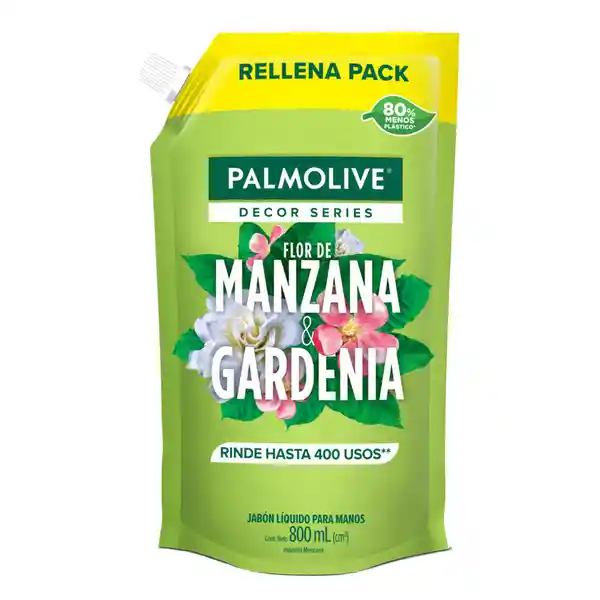Jabón Líquido Palmolive Decor Flor Manzana & Gardenia 800 mL