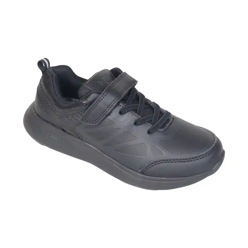Zapatillas Deportiva Escolar Unisex Junior Negra T. 24
