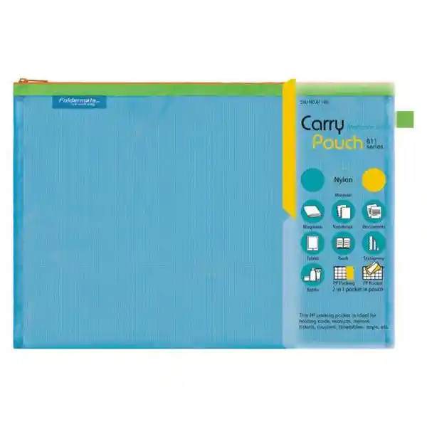 Foldermate Estuche Aqua Blue 811 A4