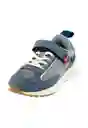 Zapatillas Sport Velcro W24 Niño Azul 33 929 Ficcus