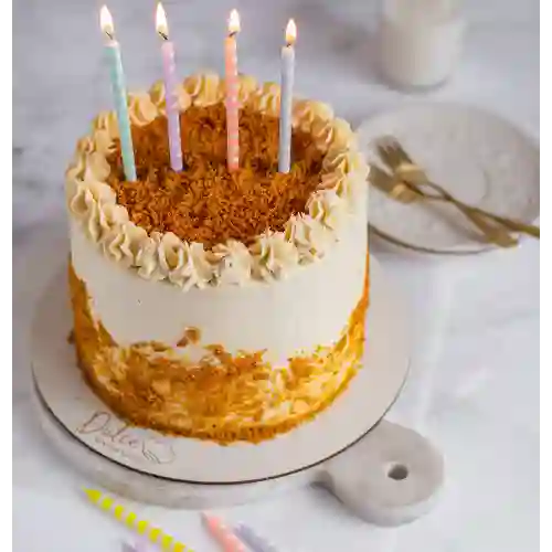 Trozo Torta Carrot Cake