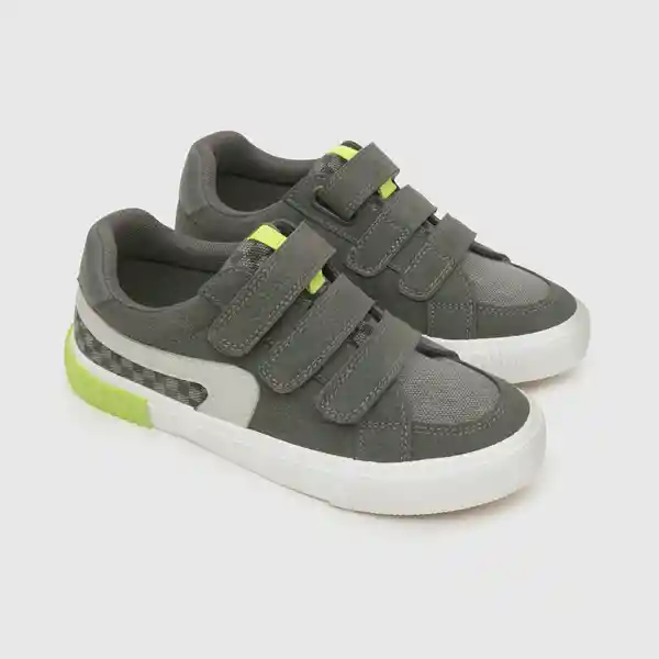 Zapatillas Urbana Estampada de Niño Gris Talla 36 Colloky