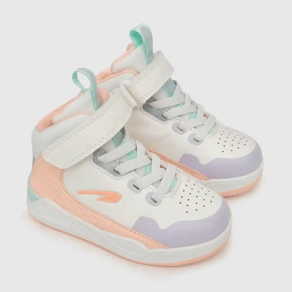 Zapatillas Deportivas Caña Media Niña Rosado Talla 26