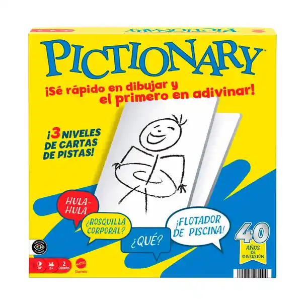 Mattel Games Juego de Mesa Pictionary Original