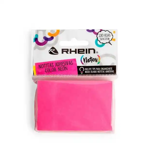 Rhein Nota Adhesiva Neón Magenta 468984