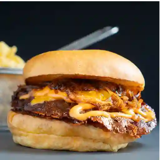 Oklahoma burger doble + fries