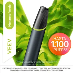 Vaporizador Sour Apple 1100 Veev Now Ultra