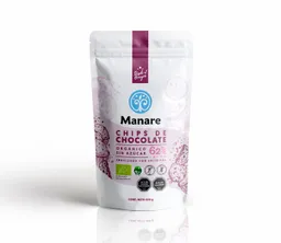 Manare Chip Sin Azúcar 62% Cacao Orgánico