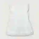 Vestido Navidad De Niña Blanco Talla 12m