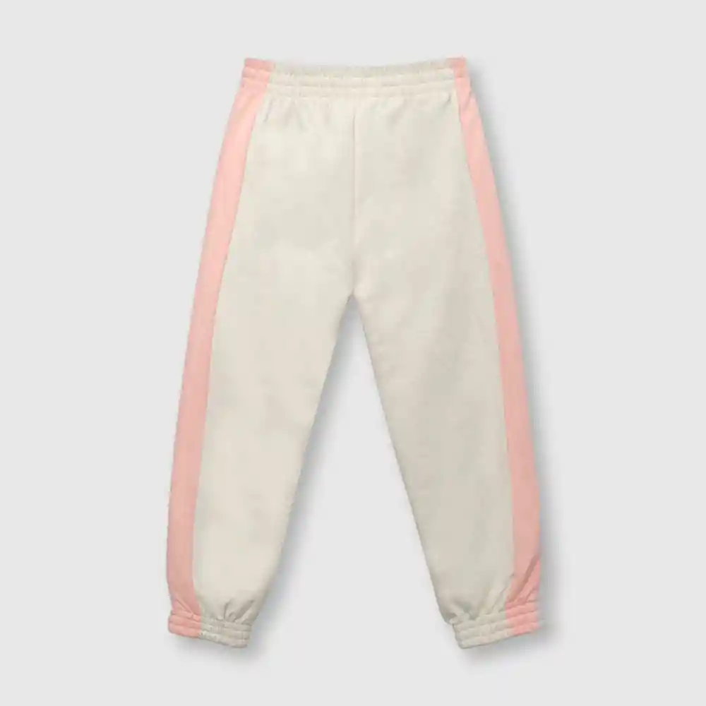 Pantalón Con Franja De Niña Rosado Talla 8 Años