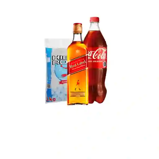 Combo Promo Johnnie Walker Red Label + Coca-Cola + Hielo