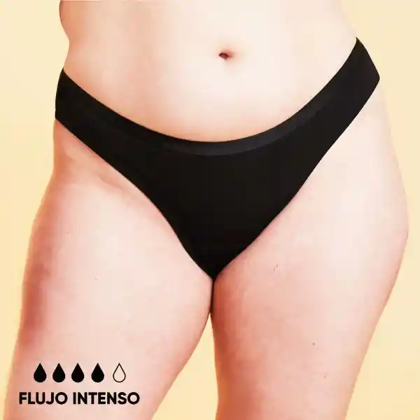 Bloodygreen Bikini Flujo Intenso Negro Talla XXL