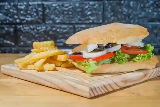 Veggie con Papas Fritas