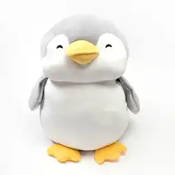 Miniso Peluche Grande De Pingüino Gris 48cm