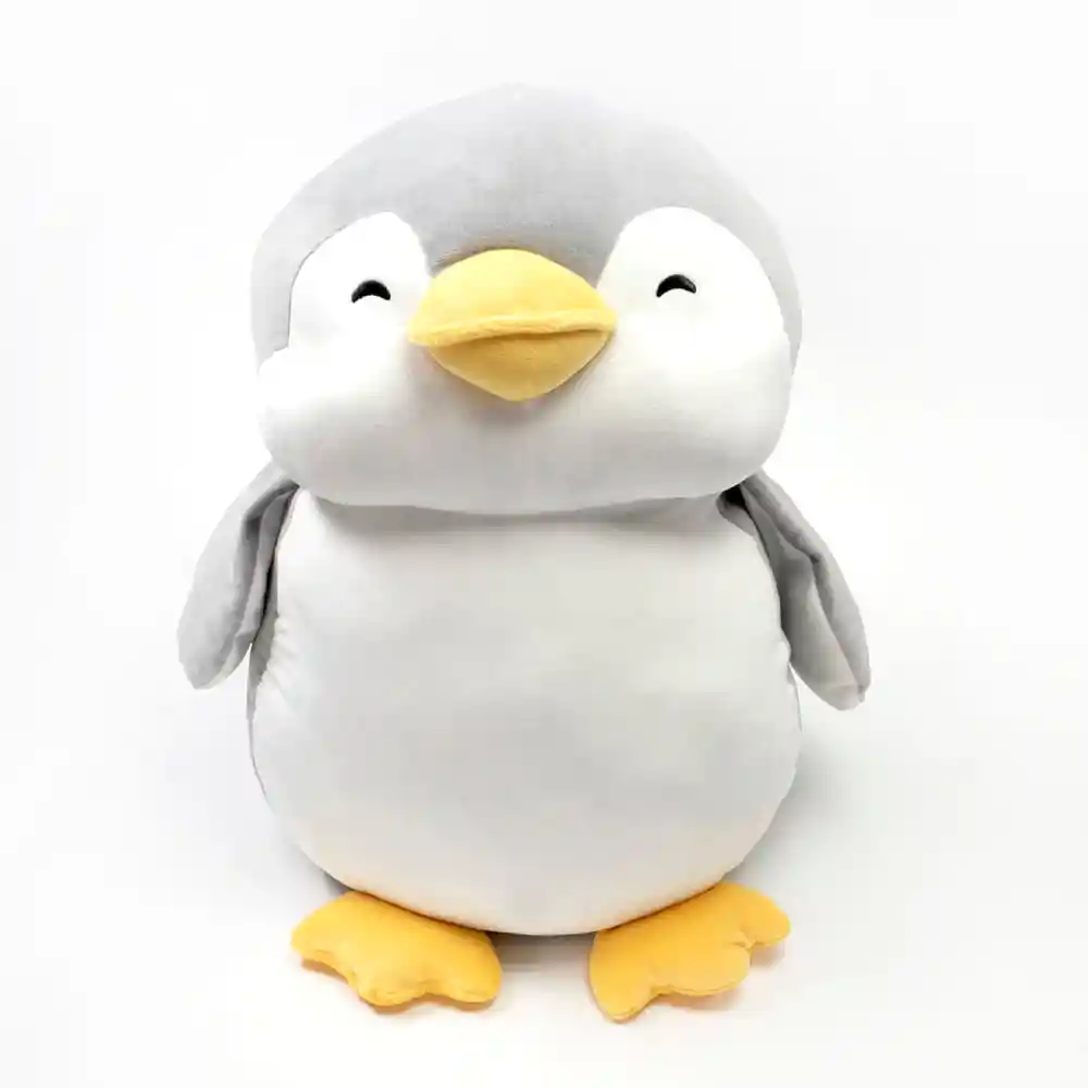 Miniso Peluche Grande De Pingüino Gris 48cm