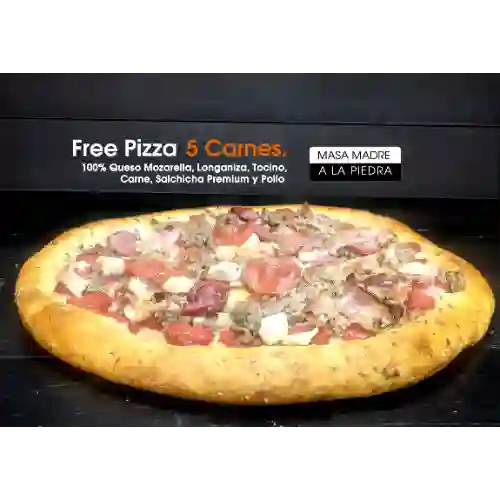 Free Pizza Familiar 5 Carnes
