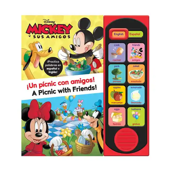 Disney Libro Un Picnic Con Amigos Bilingüe 9781503774254